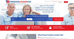 Desktop Screenshot of freedomlenderusa.com